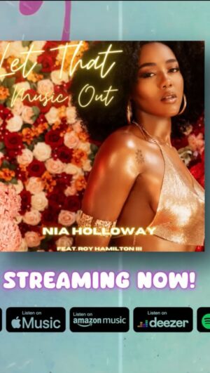 Nia Holloway Instagram - Watch the new lyrics video for Let That Music Out! is on YouTube Now ! Y’all keep streaming “Let That Music Out” Available everywhere ! ✨💋 @thesingerscompany