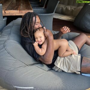 Nic Naitanui Instagram - Happy 1st birthday Bubba Ezz ❤️ even though you’re built like a 4 year old you’ll always be our cheeky lil baby boy #theresanewmanofthehouse