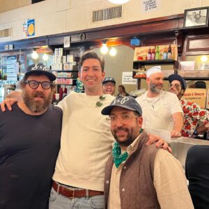 Nicholas Braun Instagram - @sandplunch is officially open for all your tuna melt/pastrami Reuben/pancake/eggs/corned beef hash/chopped liver/matzo ball soup/burger/and more, needs

Huge congrats and thanks to Matt and Eric of @courtstreetgrocers who brought this all into reality and without changing the old, classic Eisenberg’s feel. And Chef Dan Ross-Leutwyler who has made every item on the menu ridiculously good. 

Open 7 days a week, 8a-5p. 

174 5th Ave (22nd St). See you there — 🍽️☕️🥪