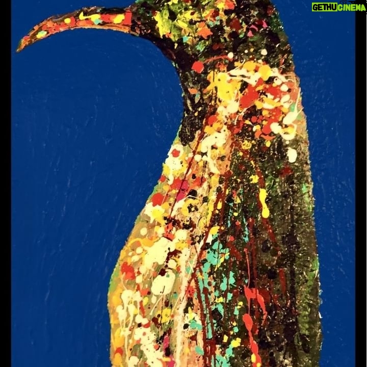 Nicholas Brendon - 433 Likes - THE LONG WAIT: PART I / Post 1 of 2
(My bad penguin fic inspired by Nicky’s paintings -T)
A while ago in a nebula not too far distant, penguins used to fly the not-so-friendly skies. They had dominion over land, sea, and sky. However, land and sea had plentiful amounts of food and required less work. It was natural to spend less time flying and their bodies changed and adapted to be stronger swimmers. Over time flying became more difficult; then eventually outright impossible.
Over the millennia, stories would be passed from generation to generation about the before times when the penguins ruled all three realms. The adults would sigh with a nostalgia for something they never experienced and the children would look to the heavens and imagine what it must have been like. The desire to experience it once again became a driving force within their society and they quickly developed flying machines of all kinds. Then instead of a space race, it was more of a sprint. They went the equivalent of Kitty Hawk to Mars in only 12 earth years – a feat that took those of us with opposable thumbs 68!
However, one of the very same young ones that would look up at the sky didn’t just imagine being able to fly. That was too small a dream with too limited a goal. They knew in their flippers since their first remembered thought that they had had a DESTINY. Poe believed with all her heart and penguin soul, that her destiny was world domination. With that in mind, she knew the key to controlling the populace was dominion over the sky. The sky had the potential to not just fulfill dreams but also endless nightmares. To cause suffering beyond imagining. Anything could be dropped from the sky –from monster beats to mega bombs.
See next post for the rest of today's installment...
**Consider adopting one of these desperate intergalactic travelers. You may be their only hope to find a safe home.**
Today's Cast:
Poe
Hitchcock
Winger
#Penguins #OriginalArtwork #Fiction #AcrylicPainting #ArtForSale #Cows