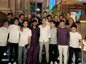 Nicholas Latifi Instagram - A great evening with a great group of guys! Congrats Seb on an amazing career! #DankeSeb