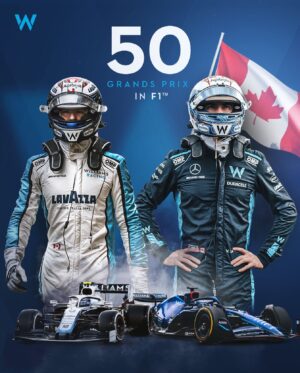 Nicholas Latifi Instagram - 50 GRANDS PRIX! 💪

Congrats, @nicholaslatifi 🙌

#WeAreWilliams #F1 #Formula1