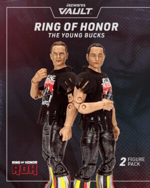 Nicholas Massie Instagram - Raise the bar with the ROH Young Bucks Vault Exclusive. This two-figure set depicts Nick and Matt Jackson during their Ring of Honor reign and comes equipped with tassel jackets and soft good t-shirts. Only available in the Jazwares Vault on 4/24.