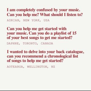 Nick Cave Instagram - Read the full issue and submit your playlist here: theredhandfiles.com