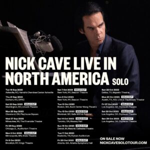 Nick Cave Instagram - Final tickets remaining for Nick Cave 'Live in North America' at nickcave.com/live