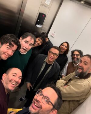Nick Kroll Instagram - The face you can’t see is Zayn Malik. Funnier than everyone else on the elevator.