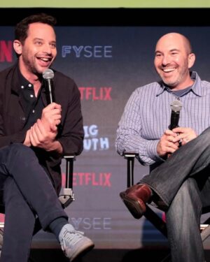 Nick Kroll Instagram - Andrew Goldberg could grow a full beard by the time we were in 8th grade watching Wayne’s World and MTV’s The Grind with Eric Nies. Sadly, as you’ll see in two of these pictures, he could not grow a mustache because his parents had waxed his upper lip in 6th grade. Getting to make a TV show about those awkward years together 30  years later is the joy of a lifetime. Happy Birthday Andrew.