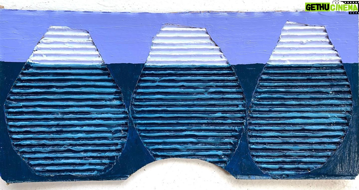 Nick Sandow - 174 Likes - Icebergs on cardboard.