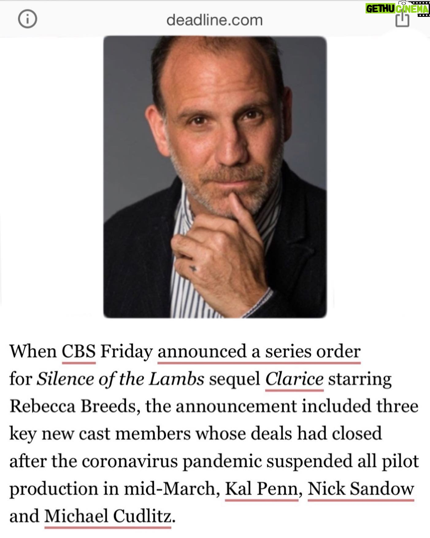 Nick Sandow - 3.6K Likes - Clarice is coming to CBS! I am so excited to be joining this great cast, creators and the CBS family @CBSTV #clarice