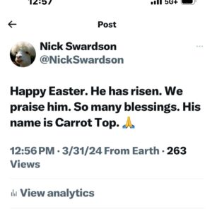 Nick Swardson Instagram - Happy Easter. Love you.