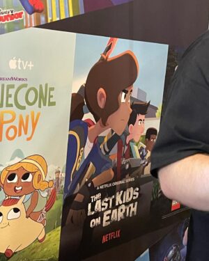 Nick Wolfhard Instagram - At the Spark FX Career Fair and noticed some familiar faces at the @atomiccartoons booth! #lastkidsonearth @thelastkidsonearth