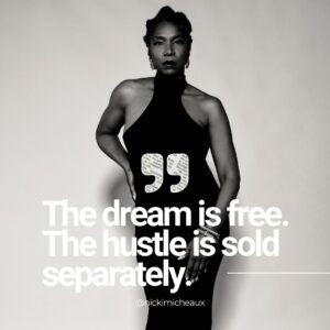 Nicki Micheaux Instagram - Your hustle is that secret ingredient that takes you to extraordinary heights!  Let's hustle hard and make those dreams come true, one step at a time. 💫 Are you in?⁠

Click the link in bio to FOLLOW THE JOURNEY 
⁠
#NickiMicheaux  #CreatingArtistry #PassionForArt #ArtisticJourney #Audition #HardWork #StudioPhotos #Photography #Craft #HustleHard #Passion #Dreams #Goals #BlackandWhite
