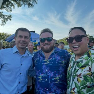 Nico Santos Instagram - Extremely honored to have had to opportunity to celebrate Pride at The White House 😱😱😱 (I still can’t believe this actually happened)

Thank you Mr. President and Dr. Jill Biden for welcoming us and the LGBTQ  community with open arms and your continued commitment to fight for our rights. Also thank Mayor Pete for letting us fangirl over you. 

And there for and such as in conclusion, I believe that living in a country where, no matter who you are or where you come from, you can grow up and become what you’ve always dreamed of, makes me, Amber Atkins, proud to be in American. 

p.s. Whichever queen was in charge of The White House Pride Spotify playlist should get a raise. 
p.p.s. How cute is my husband @zekerchief?! 

🩷❤️🧡💛💚🩵💙💜
#Pride