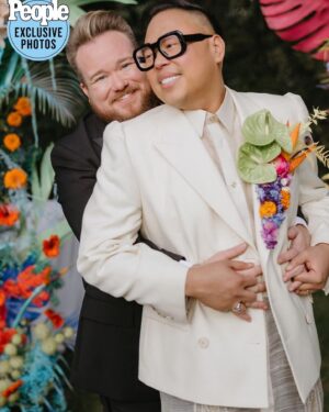 Nico Santos Instagram - Nico Santos and Zeke Smith are married! 💍 The two-time Survivor contestant and the Superstore actor— who got engaged during the 2022 GLAAD Media Awards — tied the knot on Nov. 4 during a weekend wedding extravaganza at the Parker Hotel in Palm Springs, Calif.

Get all the details on their special day in our bio link! | 📷: Logan Cole Photography