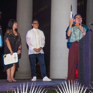 Nico Santos Instagram - Feeling extremely hashtag blessed to have been honored last night by the City of Los Angeles for Filipino American History Month alongside other notable kababayans including @patrickstarrr @mlmanzke @pueyquinones @djeman @kuds28rl @herelieslovebway for our contributions to arts and culture and the Filipino community. Not bad for someone who moved to LA with no job, no home and no plan....Kaloka diba?!    
   
Having my bb @zekerchief, my mom and cousins to celebrate with me (including my cousin Karen who let me crash on her couch for 8 months when I first moved to LA years ago) made it even more special.    
   
And of course there was hella food and it was hella good…I love being Filipino.    
  
Special shout out to @bitagcol for my amazing Barong photo print shirt! I'm OBSESSED and glad I finally had a chance to wear it!   
  
❤️❤️❤️🇵🇭🇵🇭🇵🇭