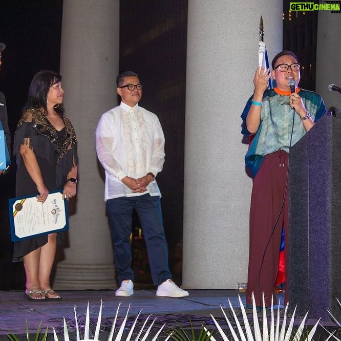 Nico Santos - 4.5K Likes - Feeling extremely hashtag blessed to have been honored last night by the City of Los Angeles for Filipino American History Month alongside other notable kababayans including @patrickstarrr @mlmanzke @pueyquinones @djeman @kuds28rl @herelieslovebway for our contributions to arts and culture and the Filipino community. Not bad for someone who moved to LA with no job, no home and no plan....Kaloka diba?!
Having my bb @zekerchief, my mom and cousins to celebrate with me (including my cousin Karen who let me crash on her couch for 8 months when I first moved to LA years ago) made it even more special.
And of course there was hella food and it was hella good…I love being Filipino.
Special shout out to @bitagcol for my amazing Barong photo print shirt! I'm OBSESSED and glad I finally had a chance to wear it!
❤️❤️❤️🇵🇭🇵🇭🇵🇭