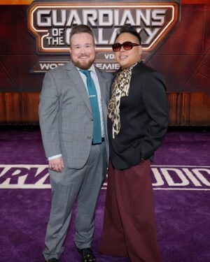 Nico Santos Instagram - JDJWJSKFBWISNFJLAJDHSKABDJSJDBDKQKXBJEHFRKKABFJANDHEKSBFKANDND!!!*  
  
*Still processing last night’s premiere for #GuardiansOfTheGalaxyVol3…what an unforgettable evening. This was truly a bucket list moment for me and I was so blessed to have experienced it with my love @zekerchief and some of my closest and oldest friends. Thank you @jamesgunn for letting me be a part of this incredible journey. Thank you to the entire cast and crew for welcoming us newcomers with open arms. I can’t wait for y’all to see this film. Guardians Of The Galaxy Vol 3 only in theatres May 5th!!!   
  
Lewk:  
🕶️: @jacquesmariemage  
🥼: @mm6maisonmargiela  
👕: @themayerofficial x @helloross  
👖: @driesvannoten  
👞: @jw_anderson  
 
Styled by me!