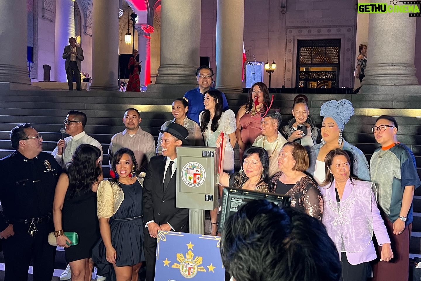 Nico Santos - 4.5K Likes - Feeling extremely hashtag blessed to have been honored last night by the City of Los Angeles for Filipino American History Month alongside other notable kababayans including @patrickstarrr @mlmanzke @pueyquinones @djeman @kuds28rl @herelieslovebway for our contributions to arts and culture and the Filipino community. Not bad for someone who moved to LA with no job, no home and no plan....Kaloka diba?!
Having my bb @zekerchief, my mom and cousins to celebrate with me (including my cousin Karen who let me crash on her couch for 8 months when I first moved to LA years ago) made it even more special.
And of course there was hella food and it was hella good…I love being Filipino.
Special shout out to @bitagcol for my amazing Barong photo print shirt! I'm OBSESSED and glad I finally had a chance to wear it!
❤️❤️❤️🇵🇭🇵🇭🇵🇭