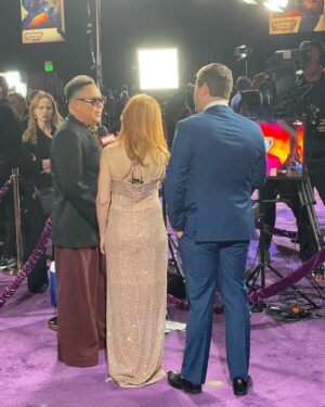 Nico Santos Instagram - JDJWJSKFBWISNFJLAJDHSKABDJSJDBDKQKXBJEHFRKKABFJANDHEKSBFKANDND!!!*  
  
*Still processing last night’s premiere for #GuardiansOfTheGalaxyVol3…what an unforgettable evening. This was truly a bucket list moment for me and I was so blessed to have experienced it with my love @zekerchief and some of my closest and oldest friends. Thank you @jamesgunn for letting me be a part of this incredible journey. Thank you to the entire cast and crew for welcoming us newcomers with open arms. I can’t wait for y’all to see this film. Guardians Of The Galaxy Vol 3 only in theatres May 5th!!!   
  
Lewk:  
🕶️: @jacquesmariemage  
🥼: @mm6maisonmargiela  
👕: @themayerofficial x @helloross  
👖: @driesvannoten  
👞: @jw_anderson  
 
Styled by me!