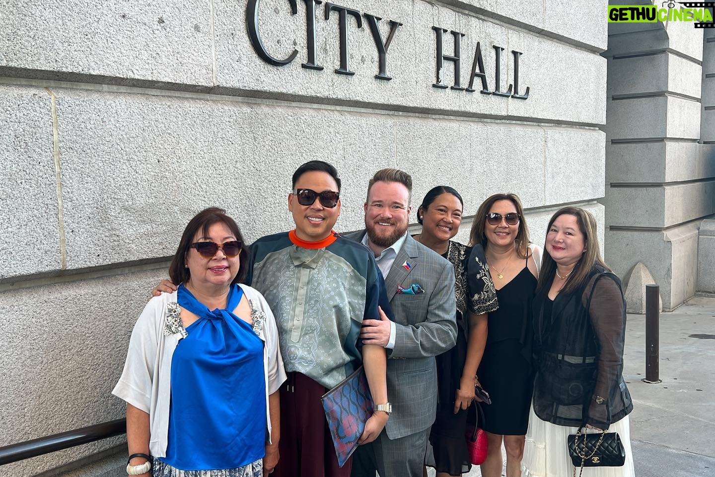 Nico Santos - 4.5K Likes - Feeling extremely hashtag blessed to have been honored last night by the City of Los Angeles for Filipino American History Month alongside other notable kababayans including @patrickstarrr @mlmanzke @pueyquinones @djeman @kuds28rl @herelieslovebway for our contributions to arts and culture and the Filipino community. Not bad for someone who moved to LA with no job, no home and no plan....Kaloka diba?!
Having my bb @zekerchief, my mom and cousins to celebrate with me (including my cousin Karen who let me crash on her couch for 8 months when I first moved to LA years ago) made it even more special.
And of course there was hella food and it was hella good…I love being Filipino.
Special shout out to @bitagcol for my amazing Barong photo print shirt! I'm OBSESSED and glad I finally had a chance to wear it!
❤️❤️❤️🇵🇭🇵🇭🇵🇭