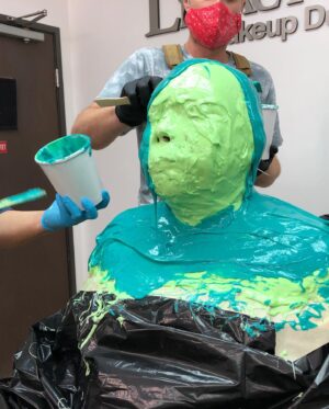 Nico Santos Instagram - Becoming Theel… 
🐛🐛🐛➡️➡️➡️🦋🦋🦋 
 
Shout out to the incredible artists at @legacyeffects, it was truly an honor to be in this legendary studio and experience something like this first hand. And thank you thank you thank you to @kevinkirkpatrickart and @calethomasmakeup for helping me transform every morning into a not very nice guy. Y’all are the best!!  
 
#gotgvol3 #Marvel #RecorderTheel