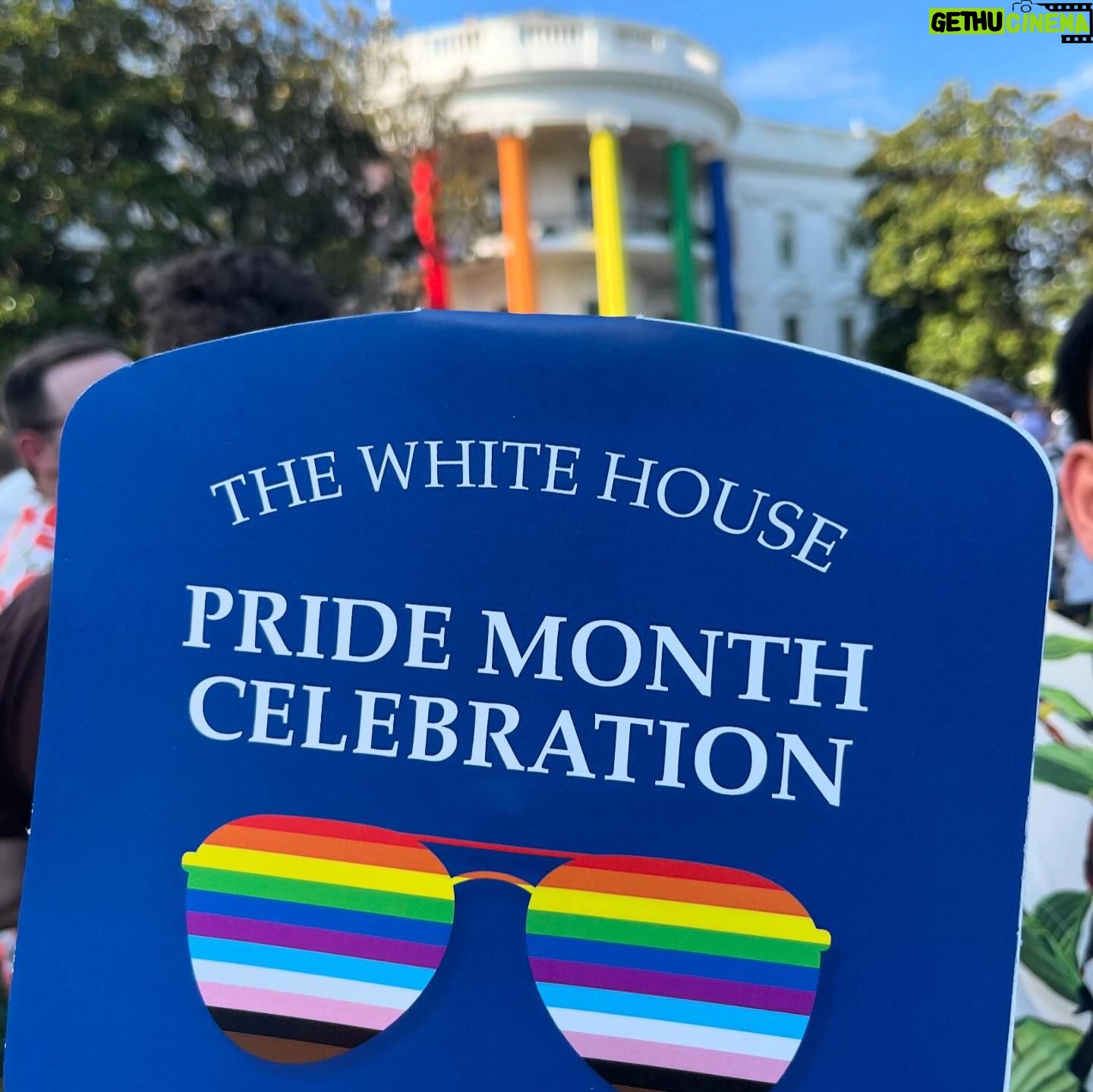 Nico Santos - 4.8K Likes - Extremely honored to have had to opportunity to celebrate Pride at The White House 😱😱😱 (I still can’t believe this actually happened)
Thank you Mr. President and Dr. Jill Biden for welcoming us and the LGBTQ community with open arms and your continued commitment to fight for our rights. Also thank Mayor Pete for letting us fangirl over you.
And there for and such as in conclusion, I believe that living in a country where, no matter who you are or where you come from, you can grow up and become what you’ve always dreamed of, makes me, Amber Atkins, proud to be in American.
p.s. Whichever queen was in charge of The White House Pride Spotify playlist should get a raise.
p.p.s. How cute is my husband @zekerchief?!
🩷❤️🧡💛💚🩵💙💜
#Pride
