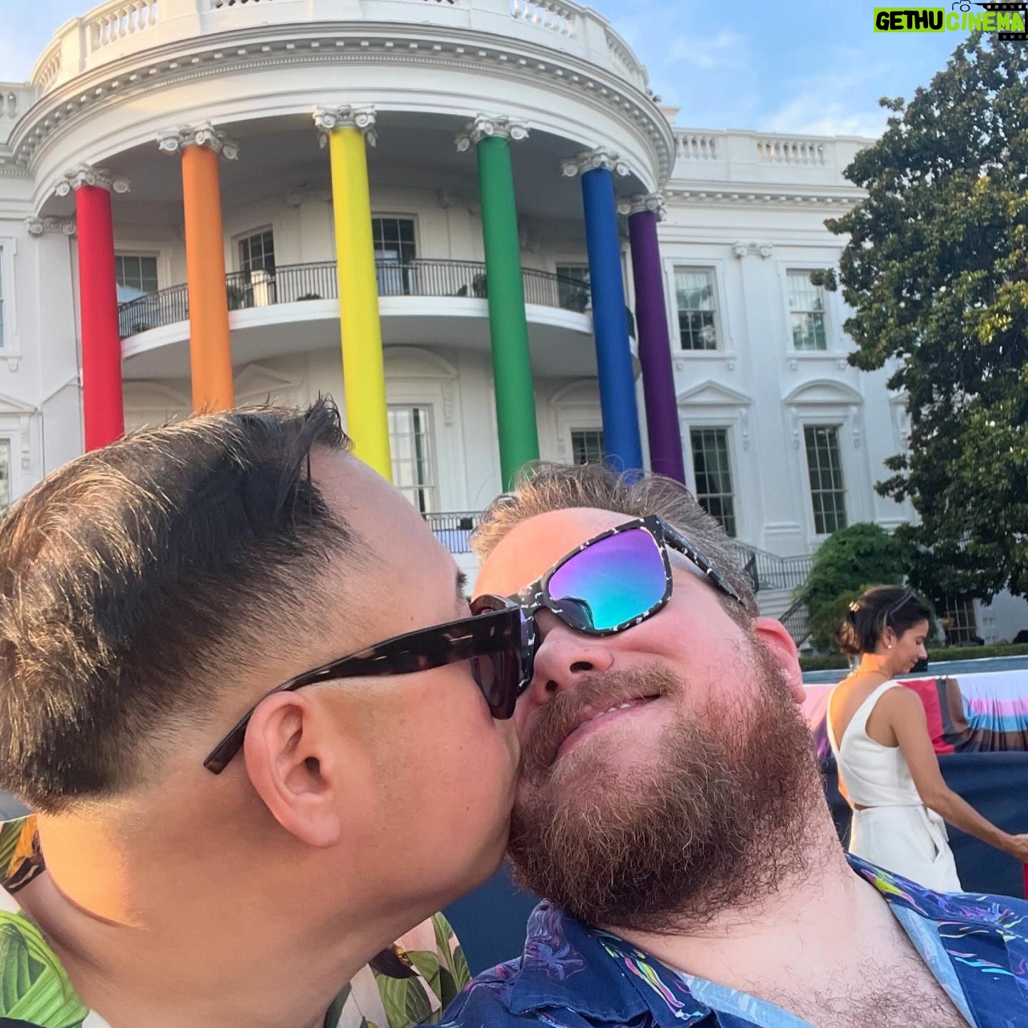 Nico Santos - 4.8K Likes - Extremely honored to have had to opportunity to celebrate Pride at The White House 😱😱😱 (I still can’t believe this actually happened)
Thank you Mr. President and Dr. Jill Biden for welcoming us and the LGBTQ community with open arms and your continued commitment to fight for our rights. Also thank Mayor Pete for letting us fangirl over you.
And there for and such as in conclusion, I believe that living in a country where, no matter who you are or where you come from, you can grow up and become what you’ve always dreamed of, makes me, Amber Atkins, proud to be in American.
p.s. Whichever queen was in charge of The White House Pride Spotify playlist should get a raise.
p.p.s. How cute is my husband @zekerchief?!
🩷❤️🧡💛💚🩵💙💜
#Pride