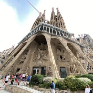 Nicole Dambro Instagram - Oh. My. GAUDI 🤩

La Sagrada Famila was THE most epic thing I saw in Barcelona. The sight of every glorious detail was overwhelming. It was unlike anything I’d ever seen before, and since they’re still building it, I shall see it freshly each time I go back to revisit it. 

The colors of the stained glass were UNREAL, created by natural sunlight alone, positioned so that at just the right angle you got the full spectrum of the rainbow. The entrance was enchanting, and the exit haunting. We were welcomed into a forest of light, where a tablet written in every language reinforced that all are welcome here. I’ve never seen Bryan get choked up over a sight like this… but it safe to say, we were both in absolute awe. 

Antoni Gaudi, you mad scientist, we are fans forever. 

#lasagradafamilia #sagradafamilia #gaudi #gaudí #ohmygaudi #antonigaudi #epicarchitecture #churchesoftheworld #churchesofeurope #churchesofinstagram #stainedglassart #stainedglasswindow #stainedglassdesign #barcelonaspain #barcelonatrip #barcelonasightseeing #travelbarcelona