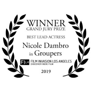 Nicole Dambro Instagram - I got the news from @andersoncowan this weekend that I received an award for Best Lead Actress at @filminvasionla and I freaked! I am beyond grateful that I had the opportunity to play such a hilariously-dark character in a film with such complex social commentary. I’m thrilled that everyone will get to see it soon 😉 (more details to come!) Congratulations to the amazing cast and crew for the overall win for Best Feature, to @andersoncowan for Best Director, and to @quackattack_007 for his Best Supporting Actor win! #bestleadactress #nicoledambroactress #groupersthemovie HEY @glaad! WATCH OUR FILM!