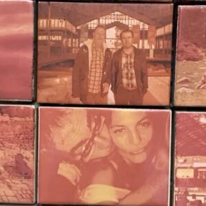 Nicole Dambro Instagram - This kissing wall in Barcelona is made up of thousands of small photos of people in love 😍 My friend @alistackhouse and I knew we had to go kiss our lovers in front of it too! 

And get this: I decided to bring the “Love Wall” from LA to this “The World Begins With Every Kiss” mural… on my feet! 

Call me nerd, but I thought it’d be cute 🥰 Also, not to keep geeking out over these special edition @jgoldcrown x @skechers, but they were SERIOUSLY comfortable as we traversed the city on our adventure! Not only were my feet safe due to the extra cushion-y sole, but they were also cute AF and matched all of my colorful summer outfits 😎🙌 

Always a big fan of street artists, and an even bigger fan of love. ❤️🧡💛💚💙💜 Thank you @skechers for sending me the cutest sneakers in my wardrobe! 

#sponsored #skechersxjgoldcrown #lovewall #jgoldcrown #jgoldcrownart #skecherstyle #skecherswomen #lovearoundtheworld #loveart #loveartwork #heartart #heartartwork #mosaicart #mosaictile #theworldbeginswitheverykiss #barcelonasightseeing #barcelonasecrets