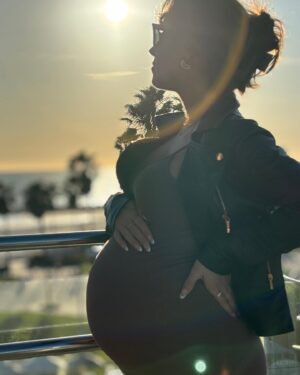 Nicole Dambro Instagram - Last moments on my own ✨ so proud of my body for gracefully growing this life. Seriously, this shit is wild. I’m so at peace with it all and can’t wait to meet him 🫶

#duedatetoday