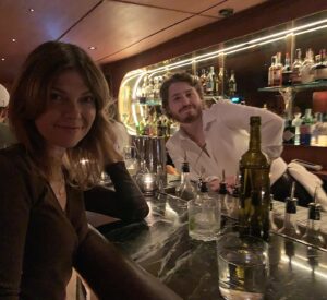 Nicole de Boer Instagram - Enjoying cocktails @goodnightcocktailclub after a spring- like day in Toronto