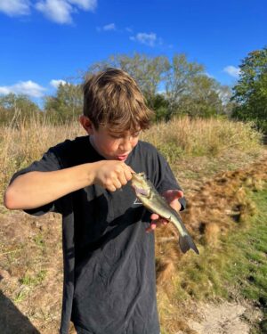 Nidal Ajib Instagram - Nidal caught a fish 🐠😂