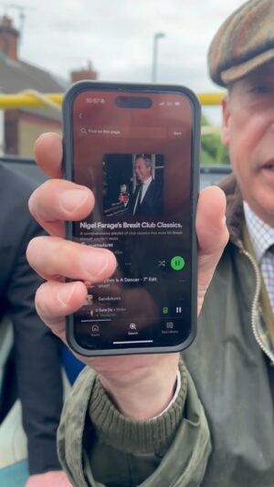 Nigel Farage Instagram - We all love a few Brexit Club Classics on a Saturday morning. 🎶