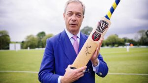 Nigel Farage Instagram - It’s time to hit the woke political class for 6! 🏏