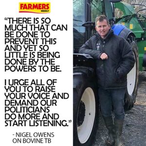 Nigel Owens Instagram - 🗣️ Nigel Owens on bovine TB…