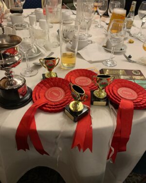 Nigel Owens Instagram - Well what a lovely surprise last night. #MairwenHerefords winning the Dyfed Herefords Best Large and overall herd. Best cow and calf with Rodbaston Beauty 8th & her heifer calf Mairwen Beauty 3rd, who also won best young heifer.  Congratulations all other winners too.