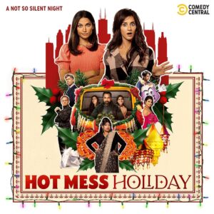 Nik Dodani Instagram - The first ever Indian-American holiday movie is out tonight on Comedy Central!! Created by and starring @melaniechandra, @surinajindal, and @kalpenn, this movie is WEIRD 😛🎄🪔 Our director @jafmood, writer @sameergardezi, and an insane South Asian cast make this the brownest thing I’ve ever done and I’m thrilled to have a small part in it. Justice for David Diwali.