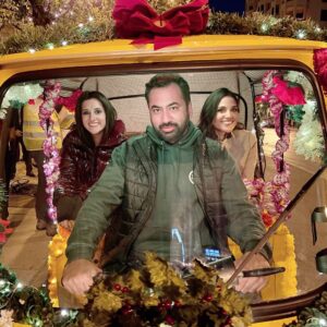 Nik Dodani Instagram - The first ever Indian-American holiday movie is out tonight on Comedy Central!! Created by and starring @melaniechandra, @surinajindal, and @kalpenn, this movie is WEIRD 😛🎄🪔 Our director @jafmood, writer @sameergardezi, and an insane South Asian cast make this the brownest thing I’ve ever done and I’m thrilled to have a small part in it. Justice for David Diwali.