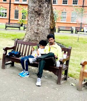 Nikhil Dwivedi Instagram - They say children don't ask to be born to us.. We choose to bear them.
Cant be true in this one's case. He clearly had a pact with me from before. 
Happy Birthday Shivaan!
You are one of a kind & You and I together are one of a kind :)