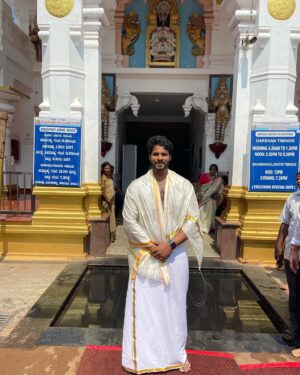 Nikhil Kumar Instagram - Visited Dharmasthala and kukke Subramaniaya temple and took blessings of lord shiva and subramaniaswamy today.