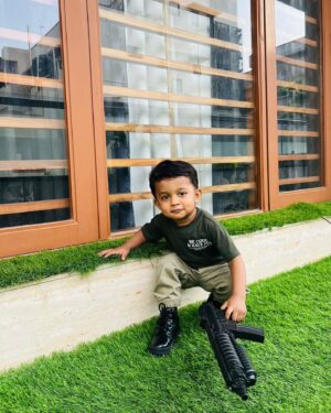 Nikhil Kumar Instagram - Junior ready for some action!!🤗