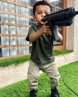 Nikhil Kumar Instagram - Junior ready for some action!!🤗