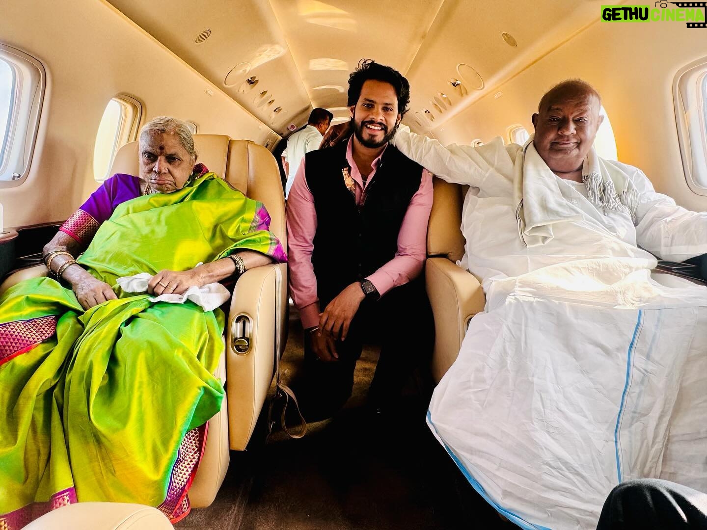 Nikhil Kumar - 146.2K Likes - Jetting off to witness one of the most historic days which will be remembered in the Indian history for a long time,honoured and blessed to be present at the Pran prathistapan of Ram mandir in Ayodhya tomorrow alongside former Prime minister shri Devegowdaji and his better half Chanamma ajji . #JAISHREERAM#AYODHYA#RAMAMANDIR.