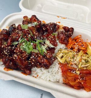 Nikita Ramsey Instagram - day downtown 🖤 … highlight: the insanely tasty korean fried mushrooms in picture 3.