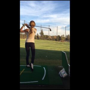 Nikki BreAnne Wells Instagram - not too bad for my 1st lesson in.. 8 years lol🙈 #comingback to the game?⛳️ #callaway #golfgirl #golfbabes