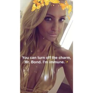 Nikki BreAnne Wells Instagram - ✨#goldfinger #007 #setlife