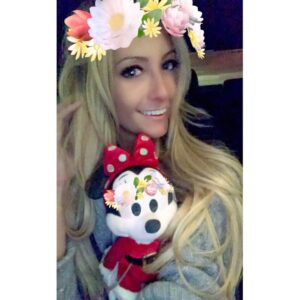 Nikki BreAnne Wells Instagram - when #minniemouse attached to your #christmas sweater & she just chillin.. 😍