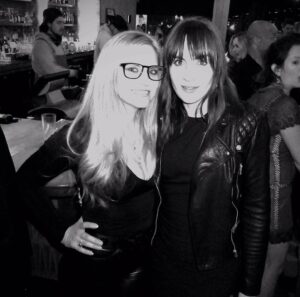Nikki Griffin Instagram - Had an absolute blast celebrating Seth Green last night! Drinks, tacos, dancing, with so many wonderful friends. Thanks, Seth and Clare for having me! 

B/W 📸 by @ericblackmon