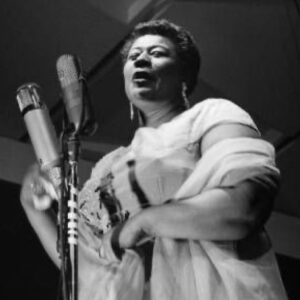 Nikki Yanofsky Instagram - Happy birthday to the First Lady of song... Ella Fitzgerald! I keep her picture over my piano (it’s since moved from above my bed in my childhood room) as a way to honour my biggest inspiration. I owe Ella everything... her voice hit me like a symphony at the age of 11, and I became obsessed with her music.  She single handedly sparked my curiosity and love for jazz and has helped shape me into the vocalist I am today... I even record on the same vintage mic she used! We All Love Ella!! 🎶❤️✨
